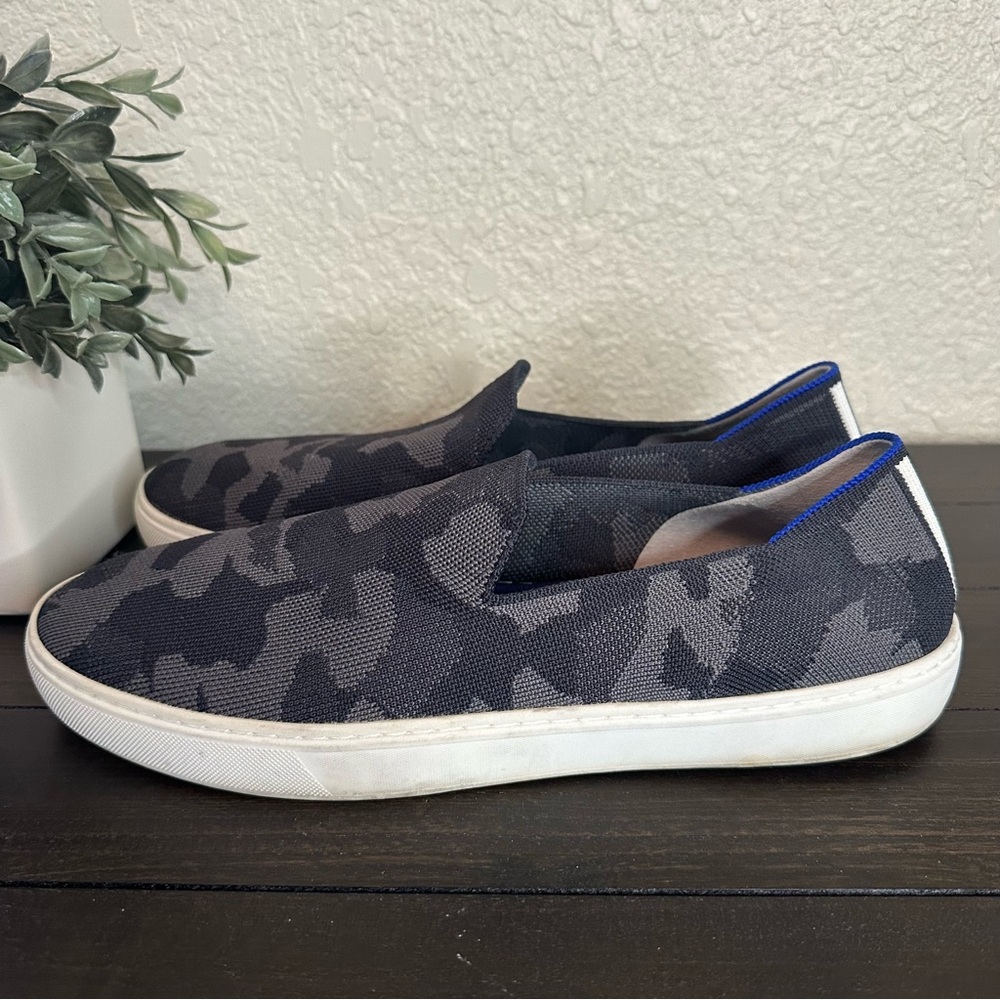 Rothy The Original Slip On Sneaker Grey Camo Women’s 12.5 - Picture 4 of 9